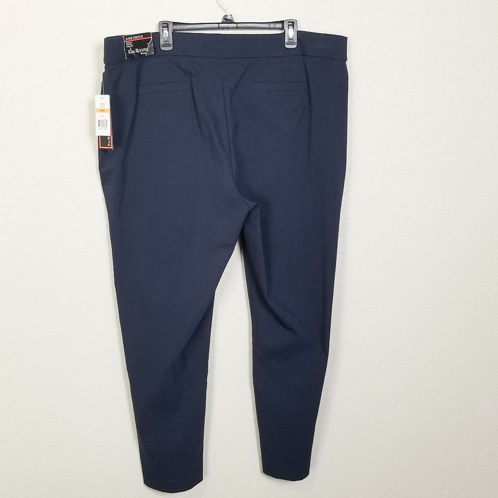 Kim Rogers Plus Size Solid Pull-On Dress Pants 24W - Picture 7 of 8